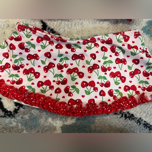 Kids Cherry Print Bikini Set Sz 12 month - Picture 3 of 6